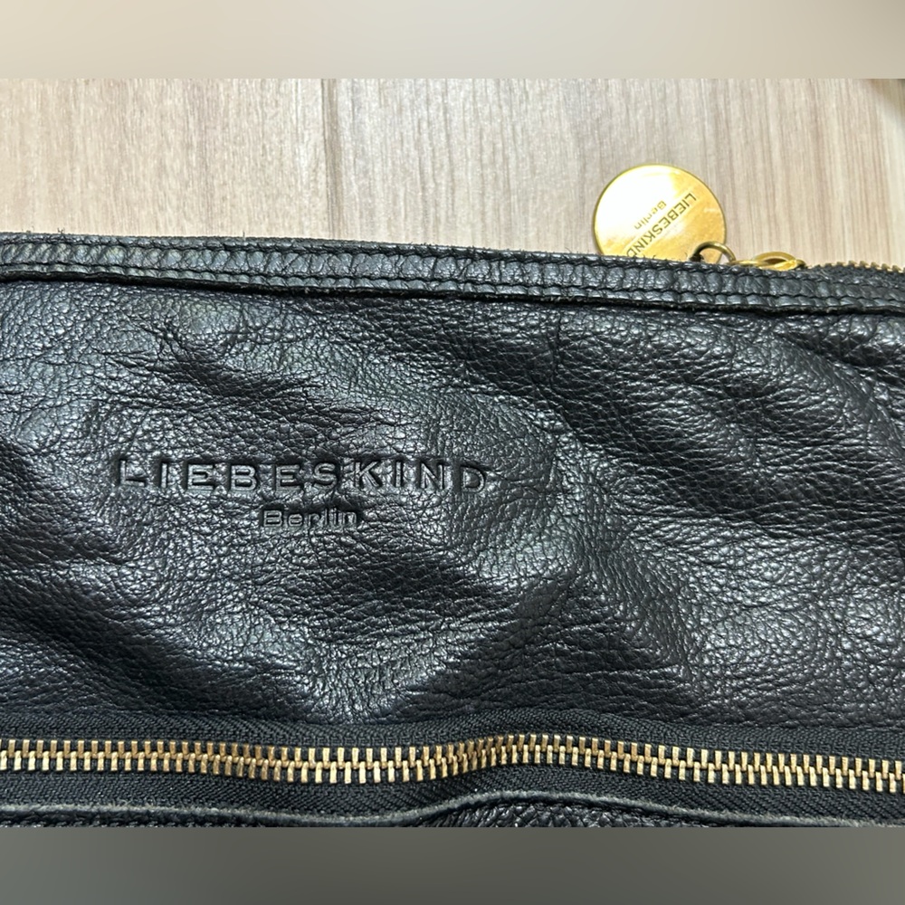 Liebeskind Berlin Anny Safari Black Leather Shoulder/Crossbody Handbag/Purse - Picture 6 of 10